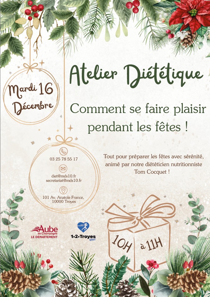 Atelier diététique spécial fêtes !