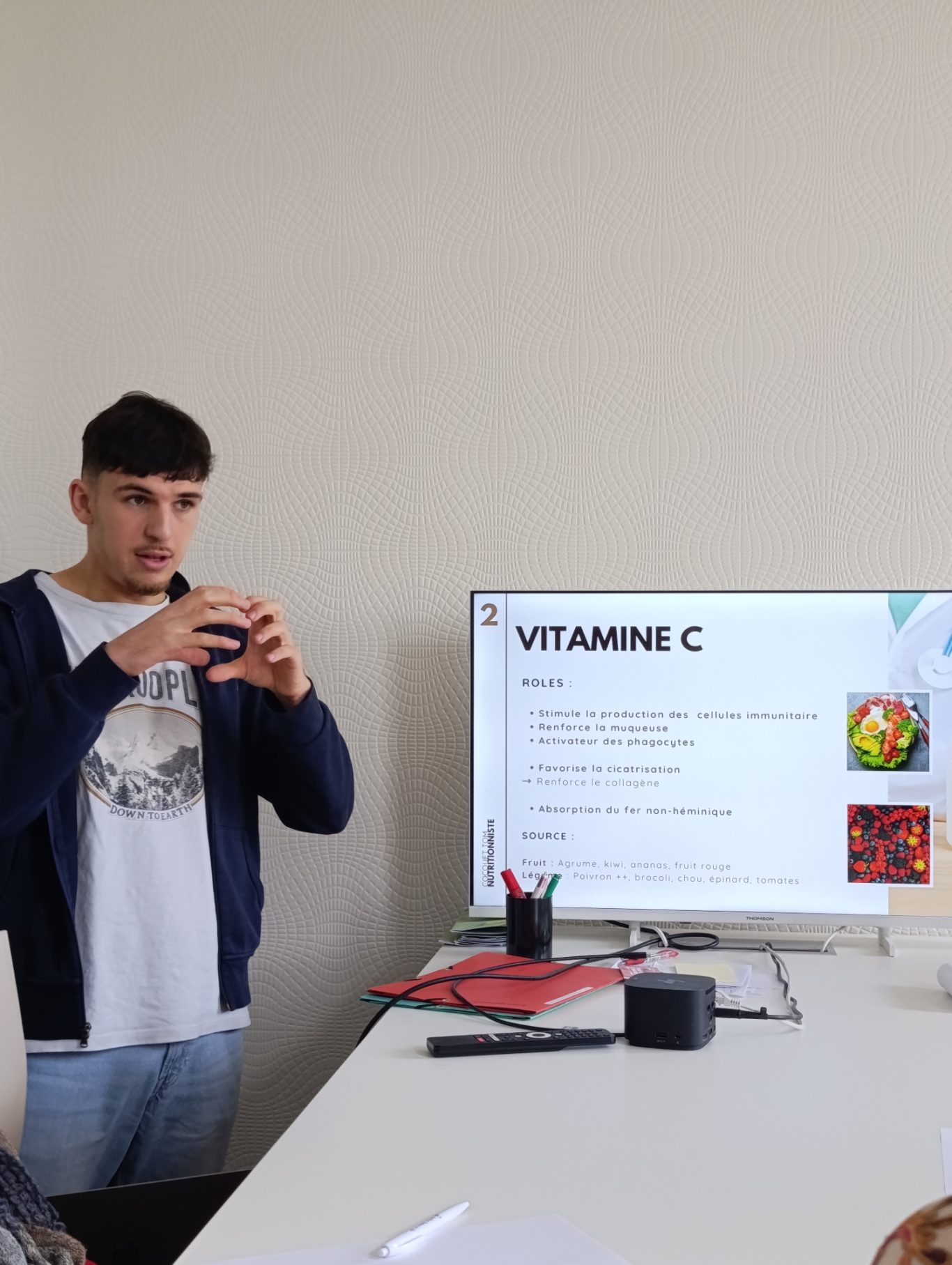 Atelier diététique sur l'immunité Atelier Tom